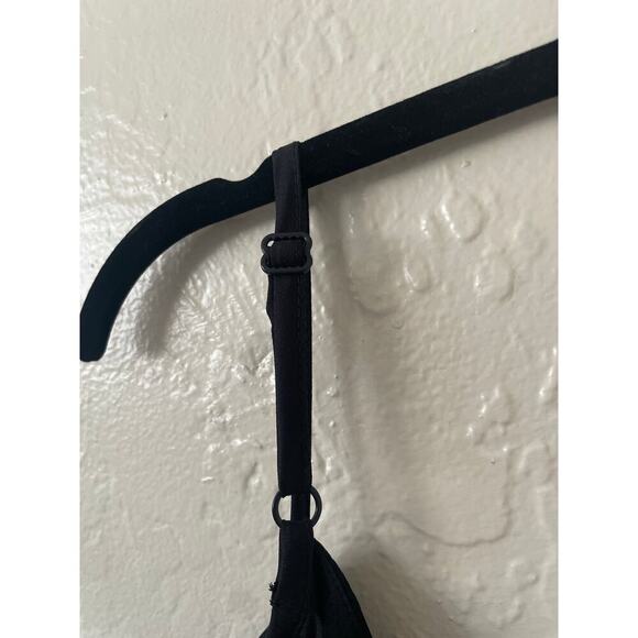 NWT ASOS Curve Strappy Ruffle Mini Dress Wrap Dress Adjustable‎ LBD Dainty Plus - Picture 7 of 10